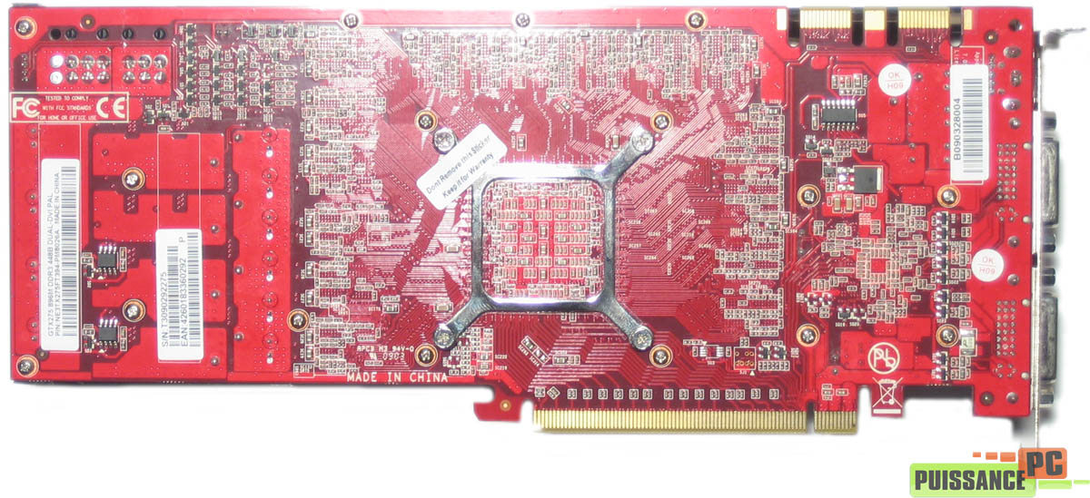 cartes graphiques mono-GPU haut de gamme juin 2009 dos GTX 275