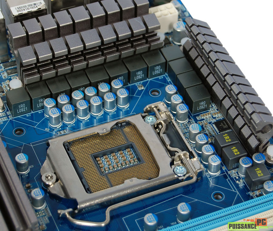 Gigabyte P55-UD5 Phases alimentation CPU