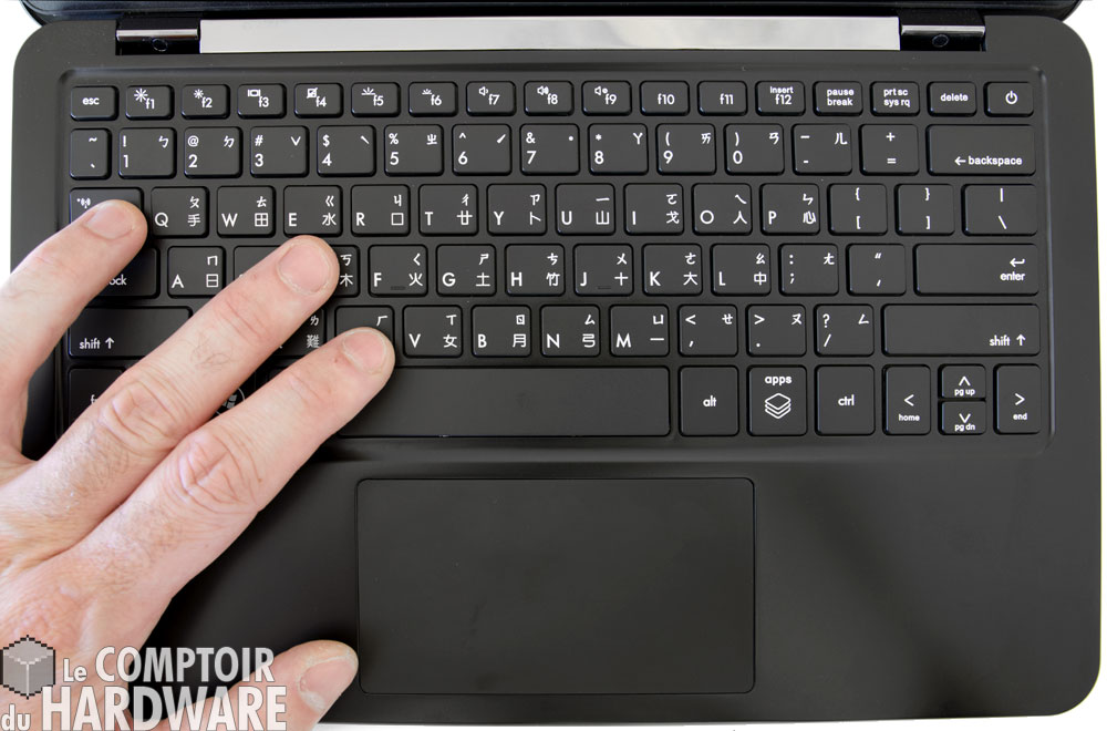 gigabyte x11 - clavier et touchpad