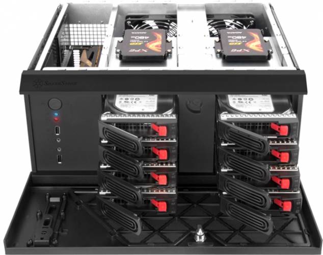 silverstone nas chassis cs381 baies