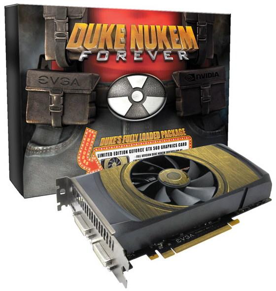 EVGA GTX 560 Duke Nukem Forever Boite