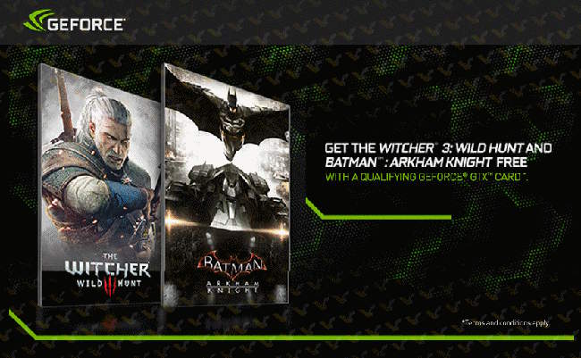 Bundle NVIDIA Batman Arkham Knight & The Witcher 3