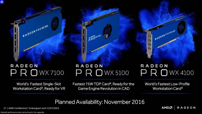 AMD Radeon Pro WX [cliquer pour agrandir]