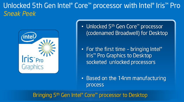 Intel Broadwell-K Iris Pro