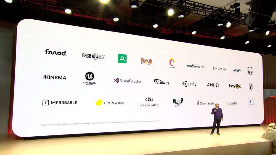 Tous les partenaires de Google Stadia. 