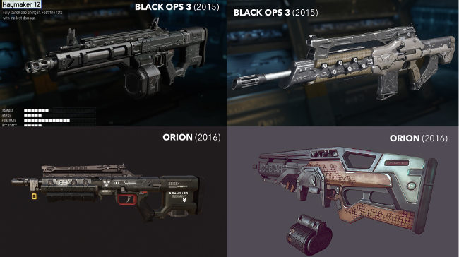 orion cod guns