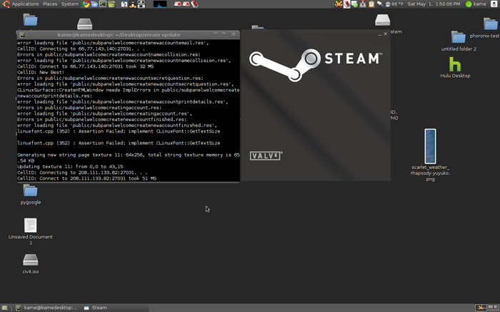 steam linux splashscreen
