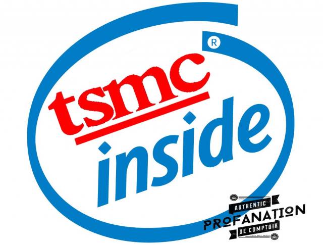 intel logo tsmc inside