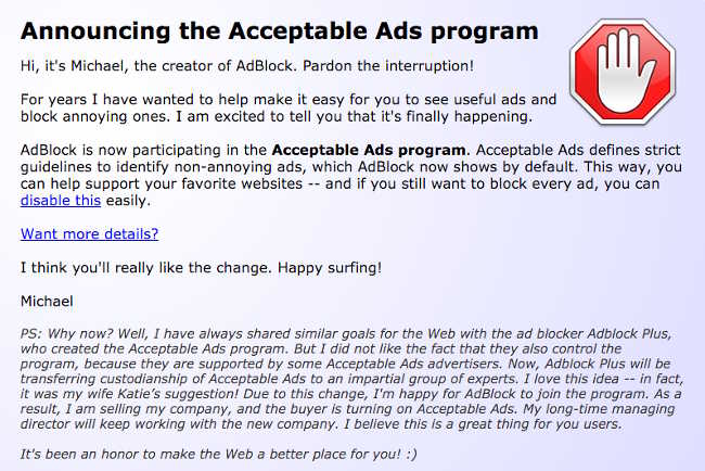 adblock acceptable adds