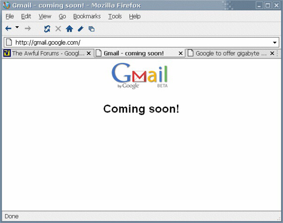 Gmail 2004