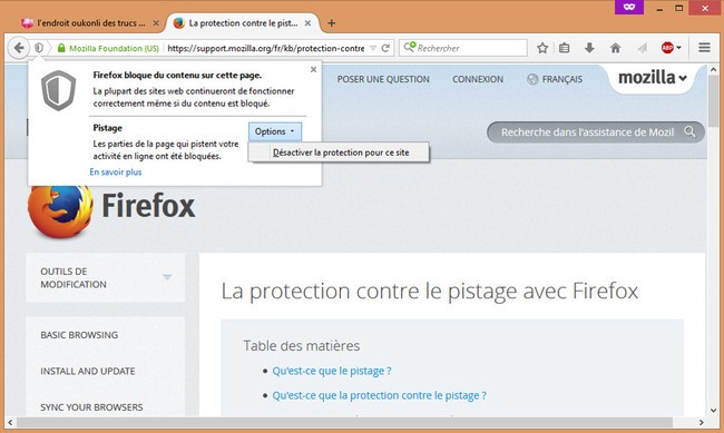 Firefox Tracking Protection [cliquer pour agrandir]