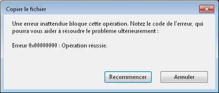 windows error reussie