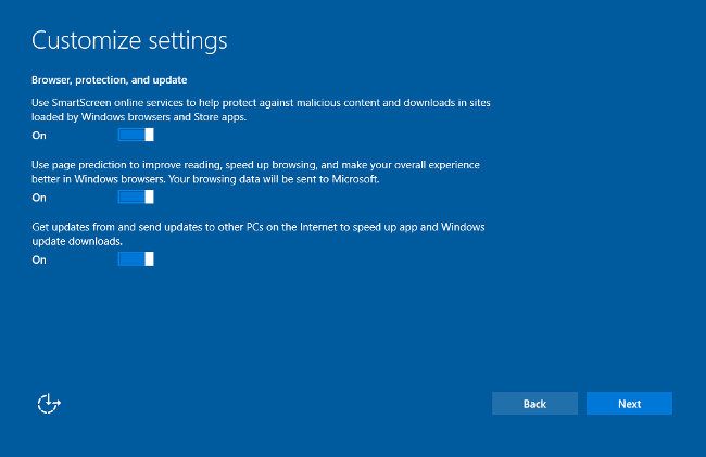 windows10 10558 update settings