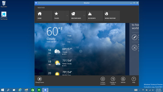 Microsoft Windows 10 App
