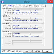 CPU-Z : Core i7-5960X Turbo [cliquer pour agrandir]