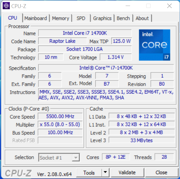 14700k cpu z charge