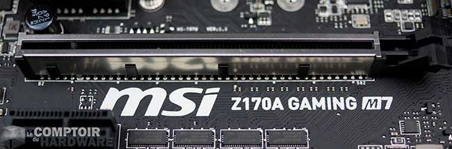 Port PCIe renforcé MSI Z170A Gaming M7 [cliquer pour agrandir]