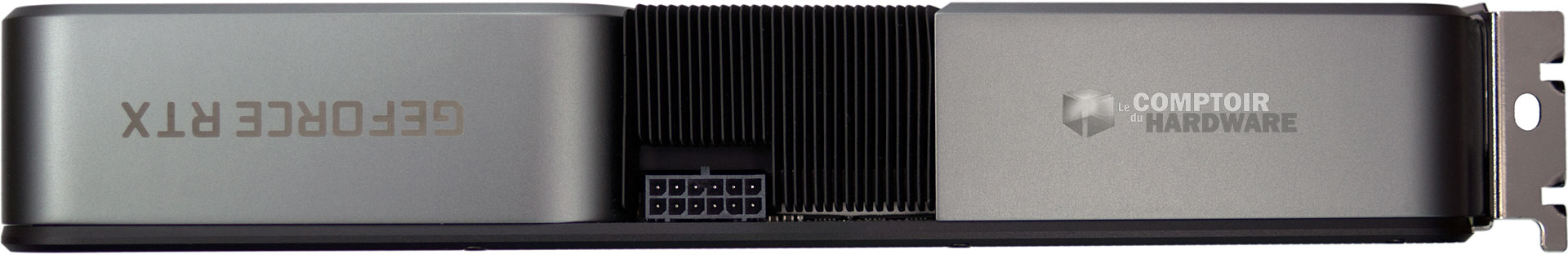 GeForce RTX 3070 Founders Edition : vue de coté