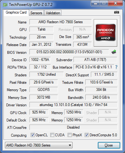 GPU-Z HIS HD 7870 IceQ Boost Clock
