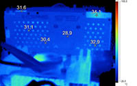 Imagerie Thermique Asus R9 290X DirectCU II OC au repos [cliquer pour agrandir]