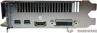MSI N760 ITX : connecteurs [cliquer pour agrandir]