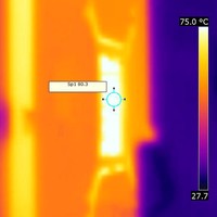 amd hd6970 reference gpu thermographie ir [cliquer pour agrandir]