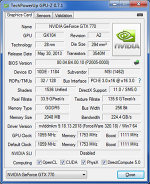 GPU-ZMSI N770 Twin Frozr OC [cliquer pour agrandir]