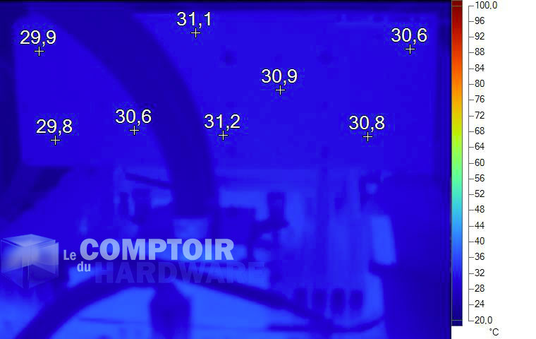 Image thermique de la GeFORCE GTX 1080 Ti FE au repos