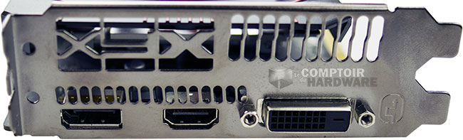 XFX RX 460 Double Dissipation : connecteurs vidéo