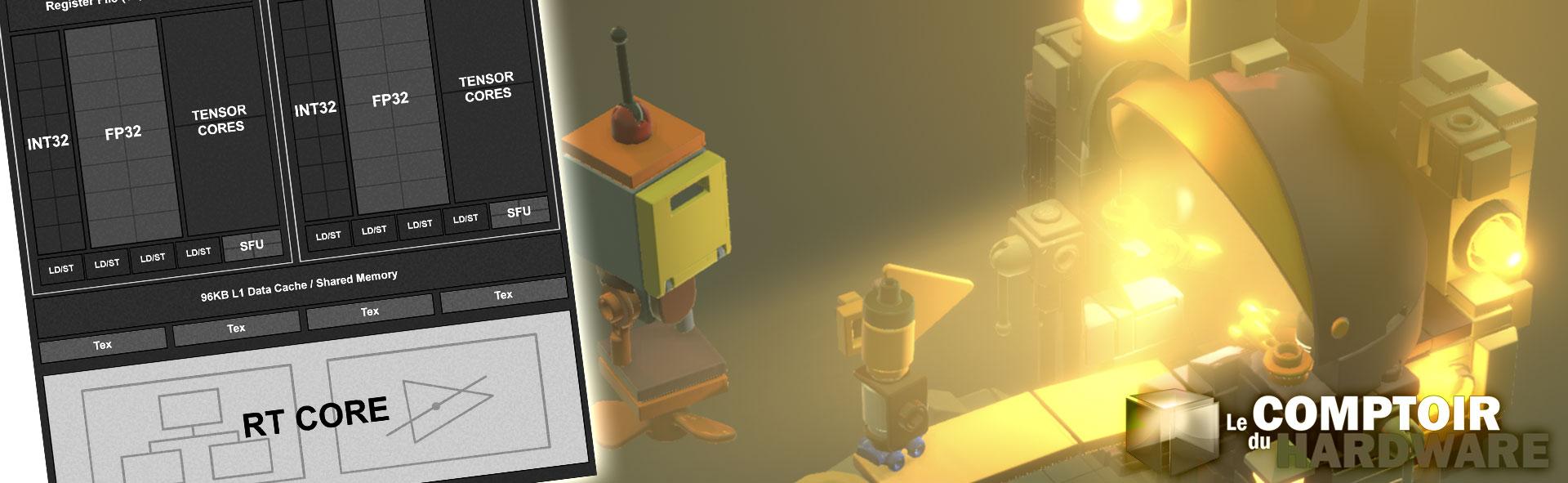 dlss / ray tracing comparison lego builder journey