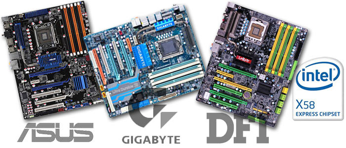 gigabyte ex58 ud5, DFI dk x58 t3eh6, asus p6t sur Puissance-PC.net !