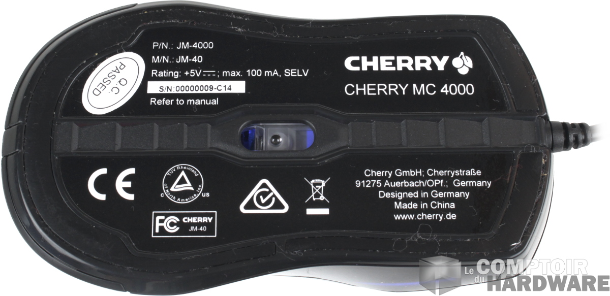 Cherry MC 4000 - Vue de dessous