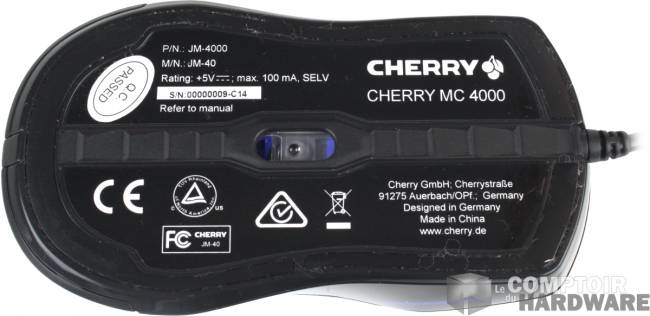 Cherry MC 4000 - Vue de dessous [cliquer pour agrandir]