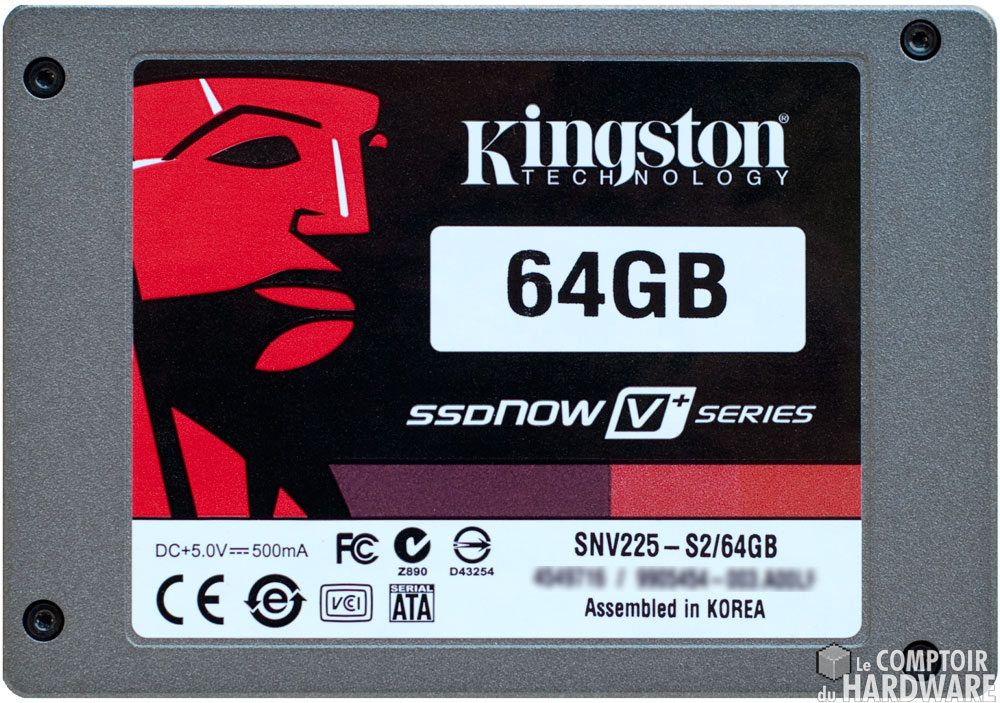 recto - Kingston SSD now V+ series 64Go