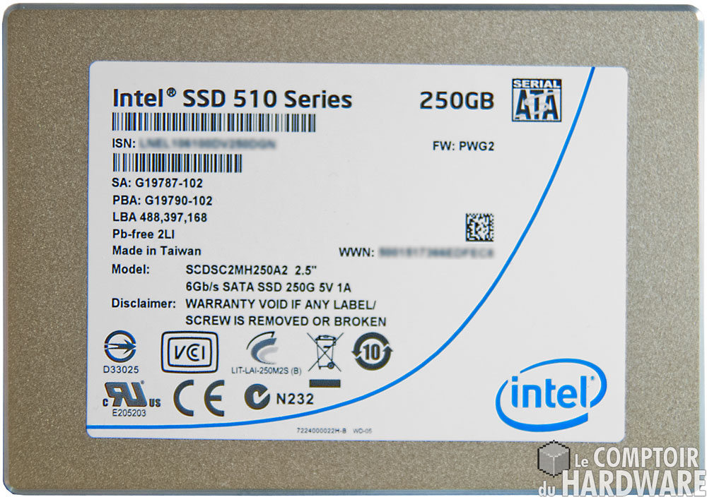 SSD intel 510 avant