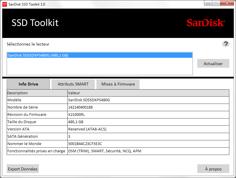 sandisk ssd dashboard 1.01