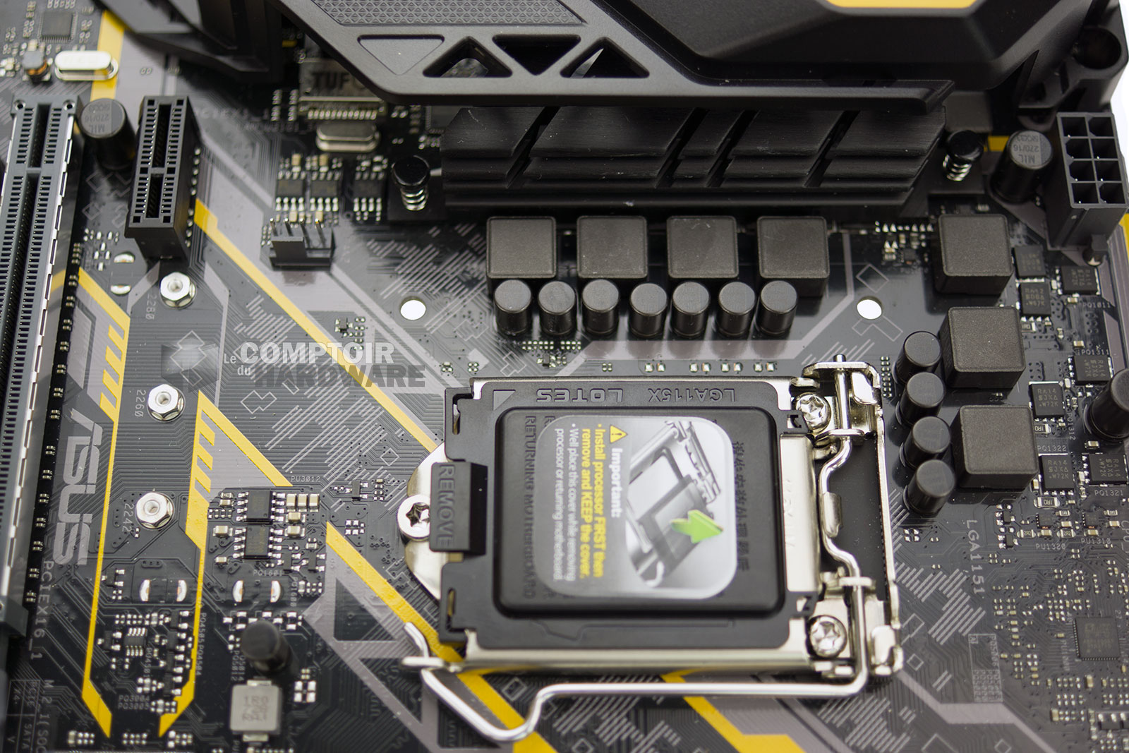 Asus TUF Z370-PLUS GAMING : étage d'alimentation CPU