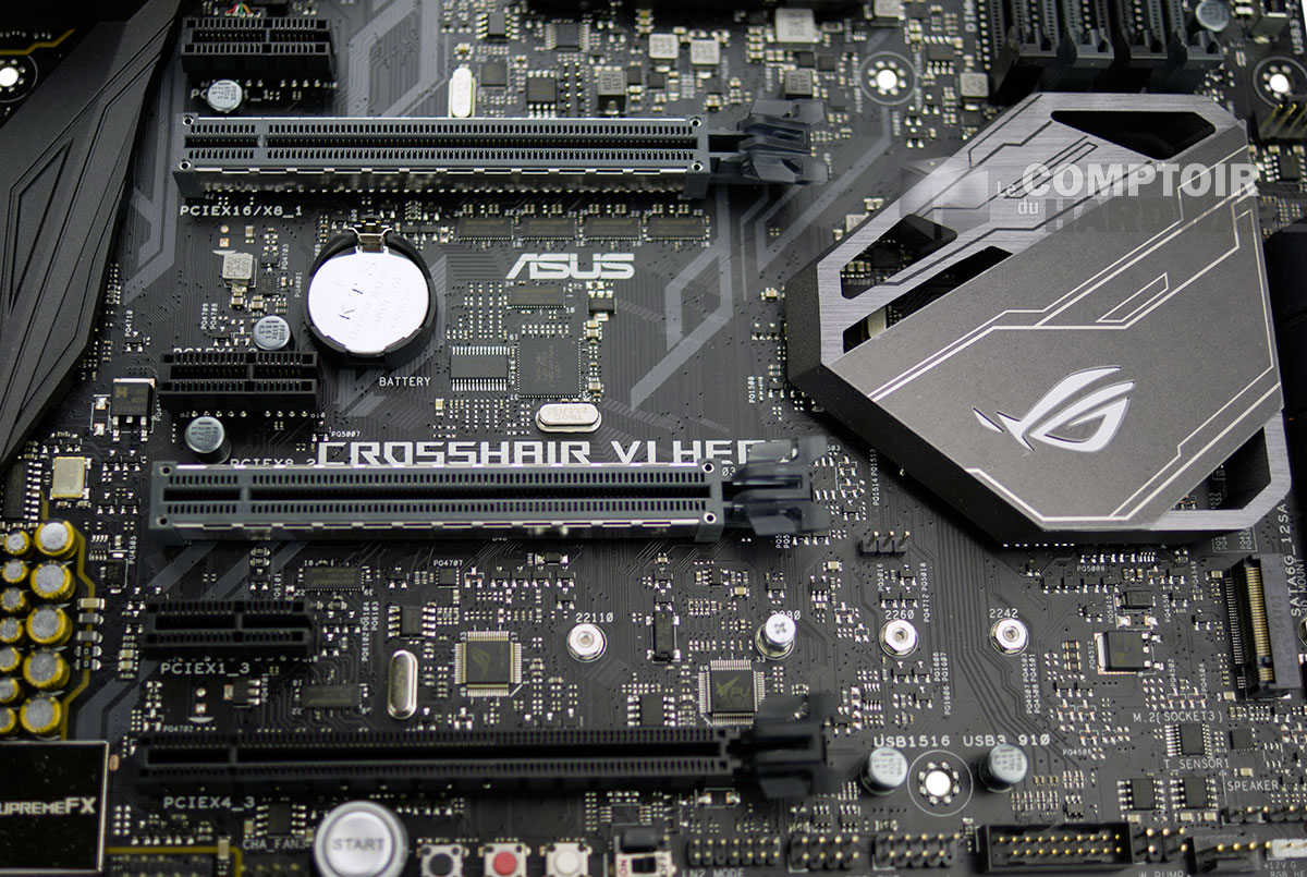 Asus Crosshair VI Hero : connecteurs d'extension PCIe