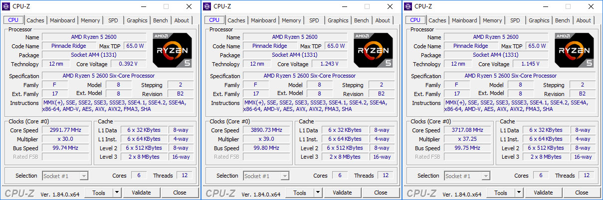 CPU-Z R5 2600