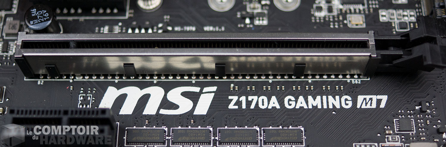 Port PCIe renforcé MSI Z170A Gaming M7