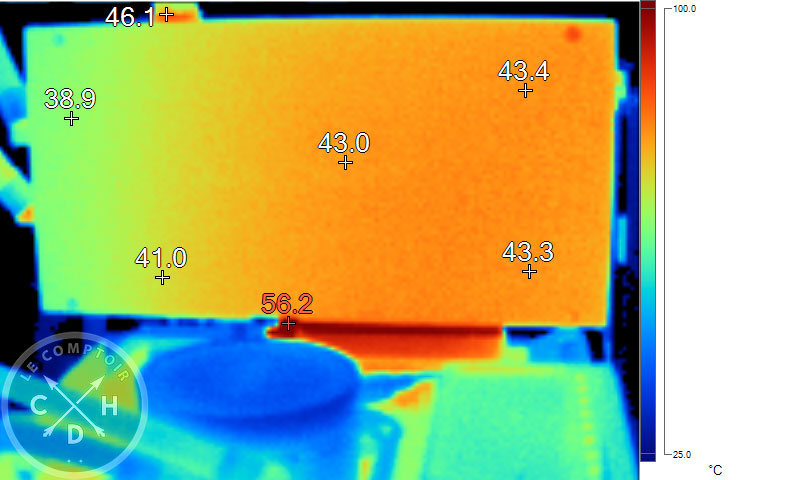 Image thermique de l'Inno3D iCHILL Black en charge