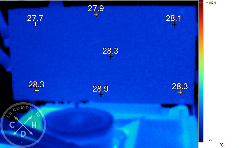 Image thermique de l'Inno3D iCHILL Black au repos