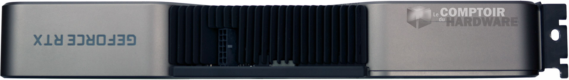 GeForce RTX 3080 Founder's Edition : vue de coté