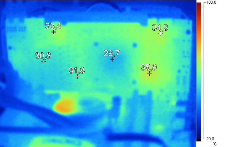 Imagerie Thermique Asus R9 280X DirectCU II TOP au repos