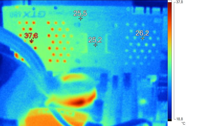 Imagerie Thermique Asus GTX 680 Direct CU II TOP au repos