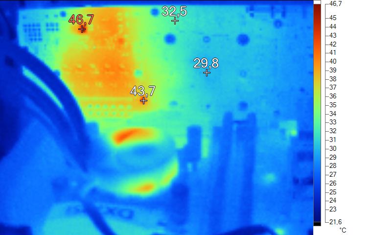 Imagerie Thermique Zotac GTX 680 AMP! au repos