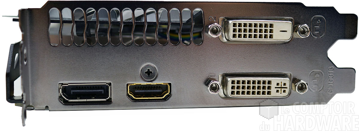 Gigabyte GV-N770OC-2GD : connecteurs