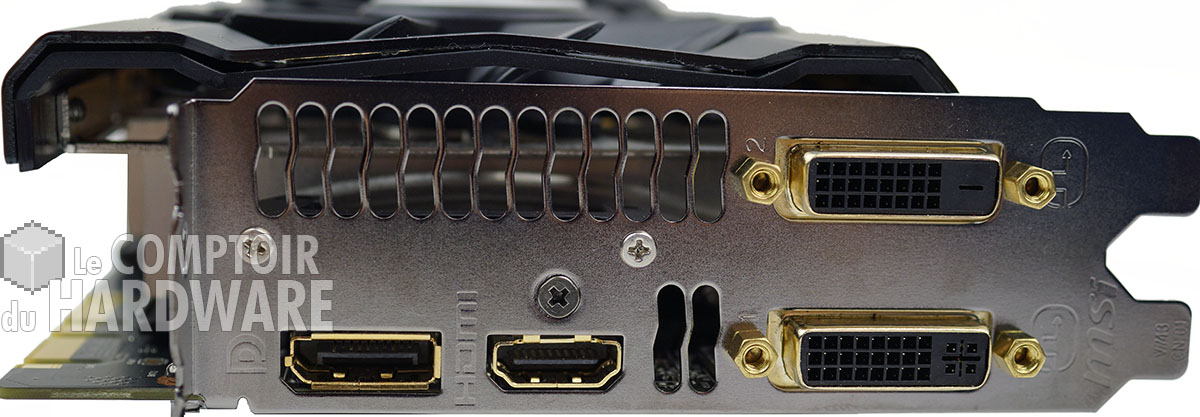 MSI N780 Lightning : connecteurs