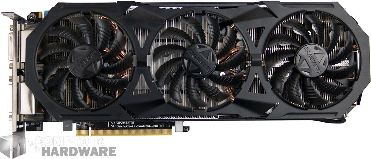 Gigabyte GTX 970 G1 Gaming : face avant