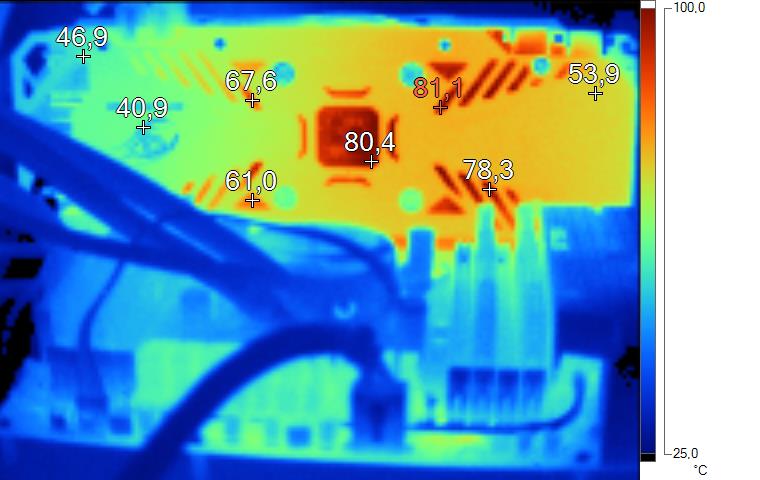 Imagerie Thermique Gigabyte GTX 970 G1 Gaming en charge